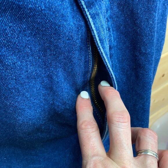 Chaps Ralph Lauren Jean Cargo Overalls XL - Picture 8 of 9